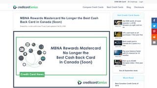 
                            10. MBNA Rewards Mastercard No Longer the Best …