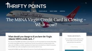 
                            8. MBNA Virgin Credit Card closing – What now for Virgin Atlantic Flyers?