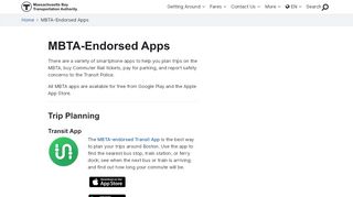 
                            1. MBTA-Endorsed Apps | MBTA - MBTA.com