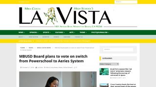 
                            5. MBUSD Board plans to vote on switch from Powerschool to Aeries ...