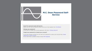 
                            7. M.C. Dean Password Self-Service