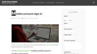 
                            1. Mcafee account sign in | mcafee sign in - com-safe.org