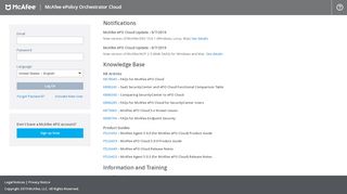 
                            7. McAfee ePolicy Orchestrator Cloud - login.mcafee.com