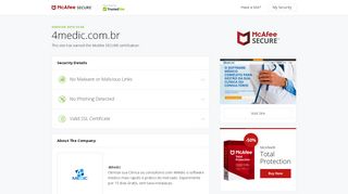 
                            5. McAfee SECURE - Certified Site 4medic.com.br