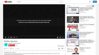 
                            7. McAfee y Aplicateca - YouTube