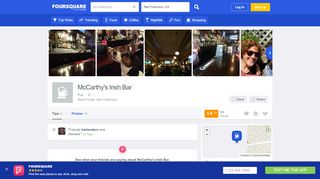 
                            4. McCarthy's Irish Bar - West Portal - 8 tips - Foursquare