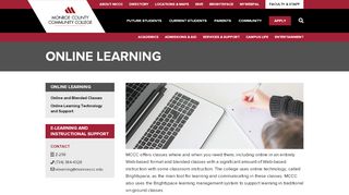 
                            8. MCCC e-Learning and Instructional Support