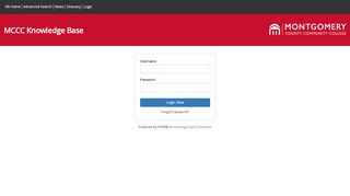 
                            1. MCCC Knowledge Base - Members Login