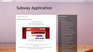
                            7. Mcdonalds Application Metime | Subway Application