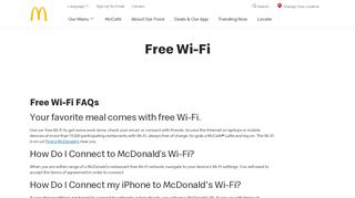 
                            10. McDonald's Wi-Fi: Restaurants with Free Wi-Fi | McDonald's