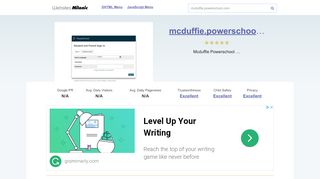 
                            5. Mcduffie.powerschool.com website. Student and Parent Sign In.