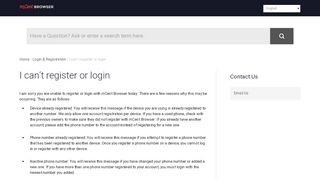 
                            5. mCent | I can’t register or login