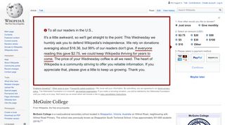 
                            5. McGuire College - Wikipedia
