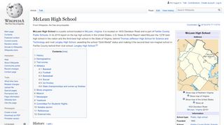 
                            2. McLean High School - Wikipedia