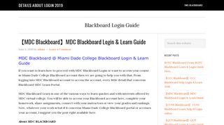 
                            6. 【MDC Blackboard】MDC Blackboard Login & Learn Guide