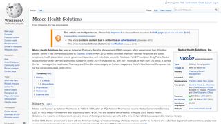 
                            7. Medco Health Solutions - Wikipedia