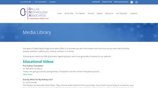 
                            8. Media Library - Dallas Nephrology Associates