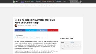 
                            8. Media Markt Login: Anmelden für Club Karte und …