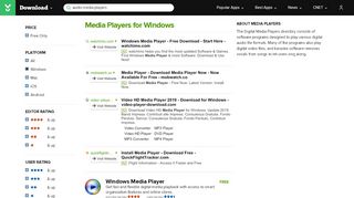 
                            9. Media Players for Windows - Free downloads and reviews ...