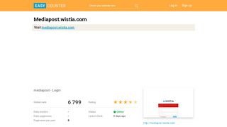 
                            5. Mediapost.wistia.com: mediapost - Login - Easy Counter