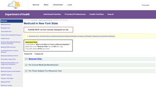 
                            1. Medicaid in New York State - health.ny.gov