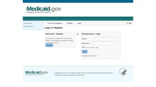 
                            8. Medicaid - Login or Register