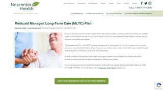 
                            3. Medicaid Managed Long-Term Care (MLTC) Plan | Nascentia Health