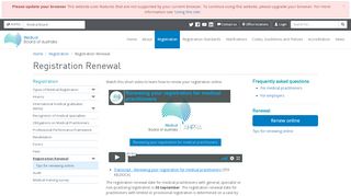 
                            7. Medical Board of Australia - Registration Renewal