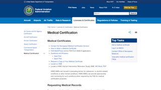 
                            2. Medical Certification - FAA