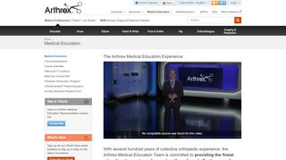 
                            1. Medical Education - Arthrex