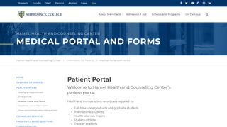 
                            8. Medical Portal and Forms | Merrimack College