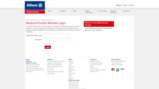 
                            10. Medical Provider Login - Allianz Global Assistance OSHC