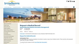 
                            4. Medical Records | Broadlawns Medical Center