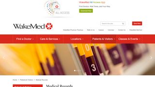 
                            7. Medical Records - wakemed.org