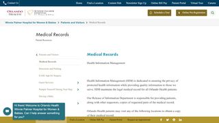 
                            4. Medical Records - Winnie Palmer Hospital