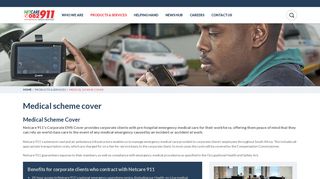 
                            5. Medical scheme cover - Netcare 911