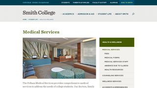 
                            6. Medical Services | Smith College