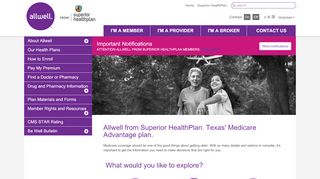 
                            4. Medicare Advantage in Texas | Allwell from Superior HealthPlan