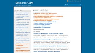 
                            7. Medicare Card » pacificare provider login