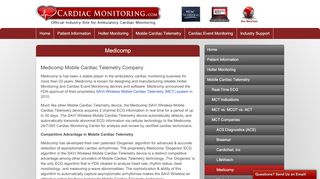 
                            5. Medicomp Mobile Cardiac Telemetry Company - CardiacMonitoring.com