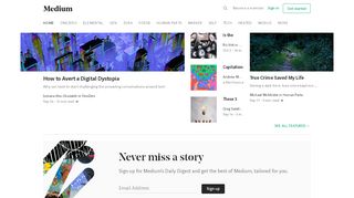 
                            1. Medium – a place to read and write big ideas and important stories