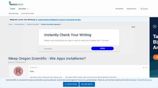 
                            2. Meep Oregon Scientific - Wie Apps installieren? - Weitere ...