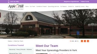 
                            7. Meet Our Team - Apple Hill Gynecology