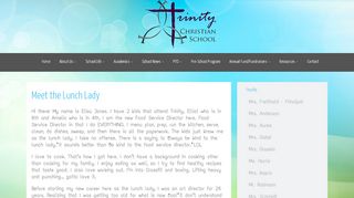 
                            4. Meet the Lunch Lady | - Trinity Christian School