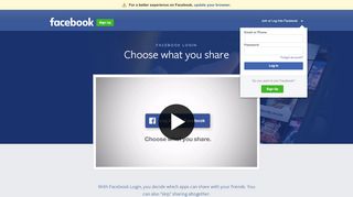 
                            4. Meet the new Facebook Login | Facebook