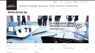 
                            4. Meeting Services App - Marriott