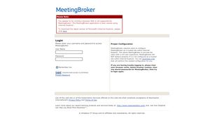 
                            5. MeetingBroker: Login