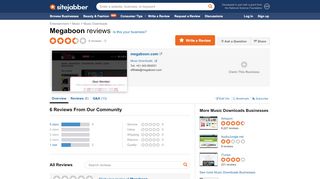 
                            2. Megaboon Reviews - 6 Reviews of Megaboon.com | Sitejabber