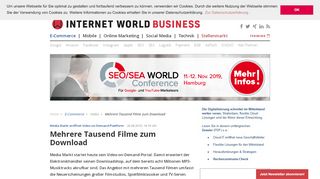 
                            4. Mehrere Tausend Filme zum Download - internetworld.de