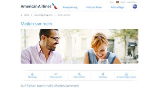 
                            5. Meilen sammeln − AAdvantage-Programm − American Airlines